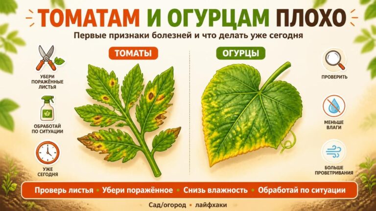 Томатам и огурцам плохо